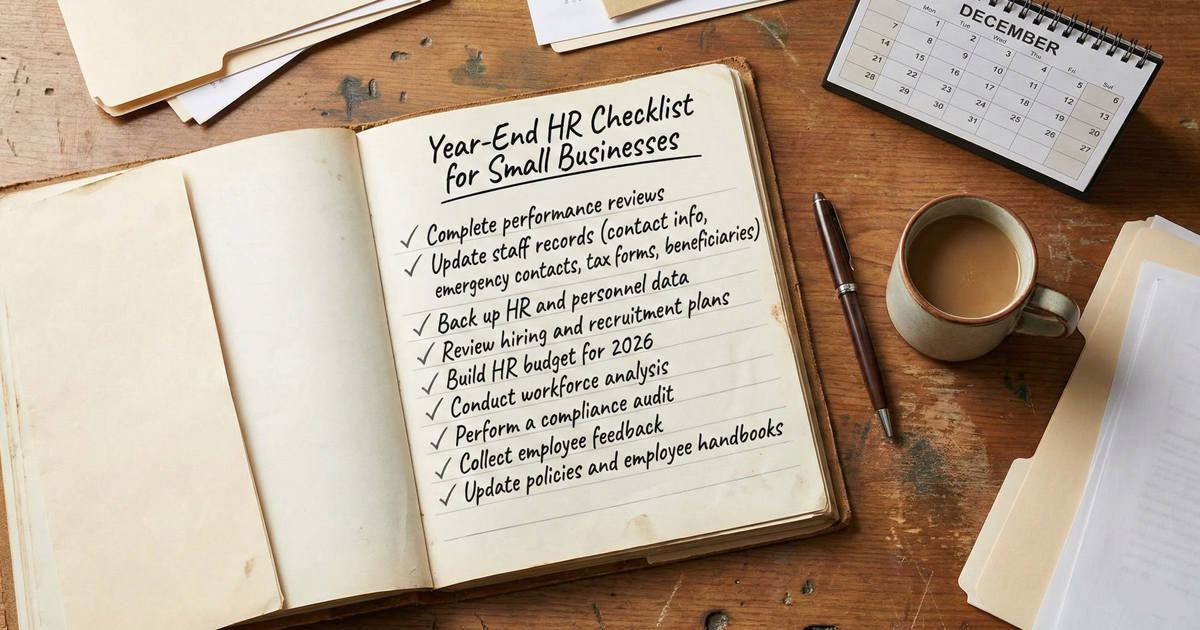 sm biz end of year checklist